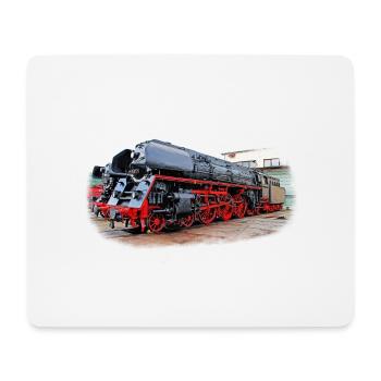Dampflok 01 1531 - Mousepad (Querformat) - Weiß - Vorne
