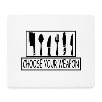 Kochen Koch backen Food Kitchen - Mousepad (Querformat) - Weiß - Vorne