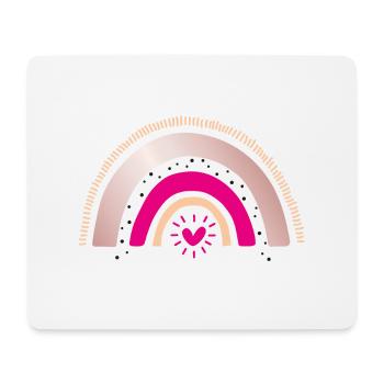 Regenbogen - Mousepad (Querformat) - Weiß - Vorne