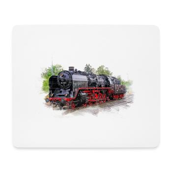 Dampflok 50 3501 Aquarell - Mousepad (Querformat) - Weiß - Vorne