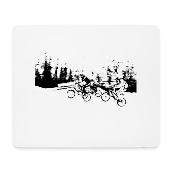bmx racer - Tapis de souris (format paysage) - blanc - Devant