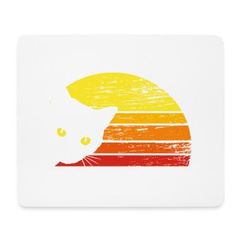 vintage cat - Mousepad (Querformat) - Weiß - Vorne