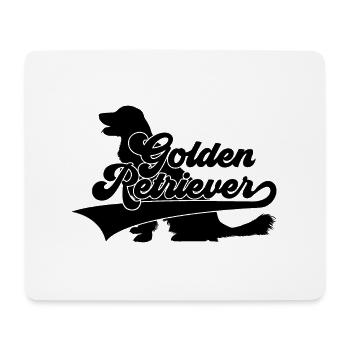 GOLDEN RETRIEVER - Tapis de souris (format paysage) - blanc - Devant