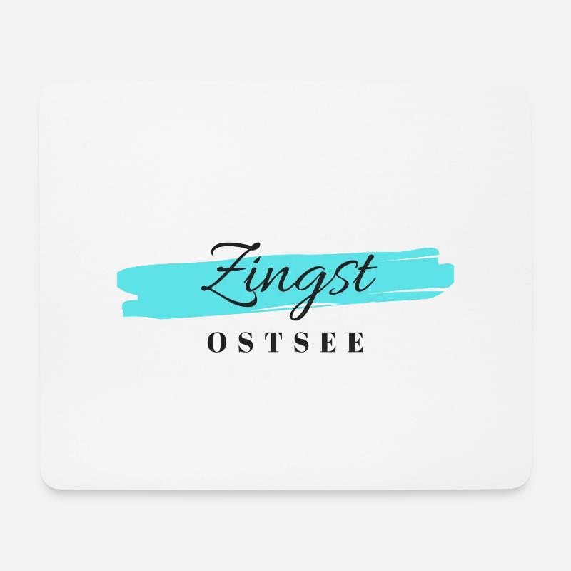 Zingst - Mousepad (Querformat) - Weiß