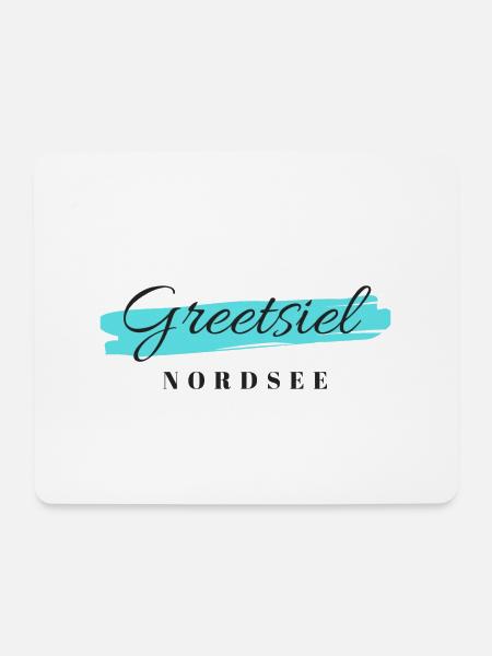 Greetsiel - Mousepad (Querformat) - Weiß