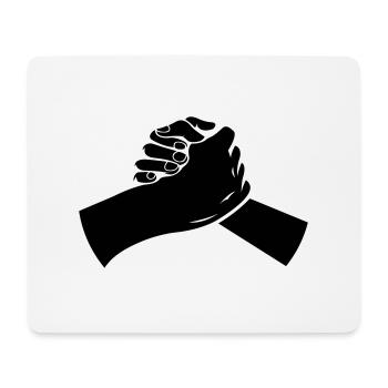 mains 01 - Tapis de souris (format paysage) - blanc - Devant
