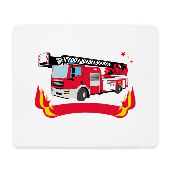 | des pompiers Pompiers - Tapis de souris (format paysage) - blanc - Devant