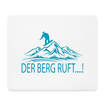Snowboard Snowboarder - Mousepad (Querformat) - Weiß - Vorne