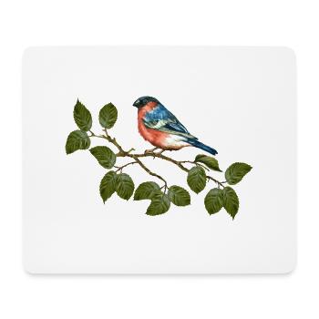 Vogel - Mousepad (Querformat) - Weiß - Vorne