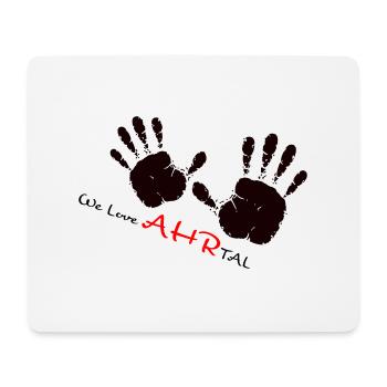 We Love Ahrtal - Mousepad (Querformat) - Weiß - Vorne
