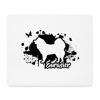 EURASIER Dogs Dog Wilsigns - Mouse Pad (horizontal) - white - Front