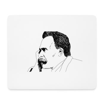 NIETZSCHE - Tapis de souris (format paysage) - blanc - Devant