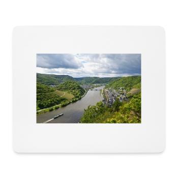 Moselle, Wine, Vineyard, Reil, Panorama - Mouse Pad (horizontal) - white - Front