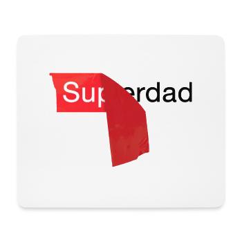 Superdad Papa Vater - Mousepad (Querformat) - Weiß - Vorne