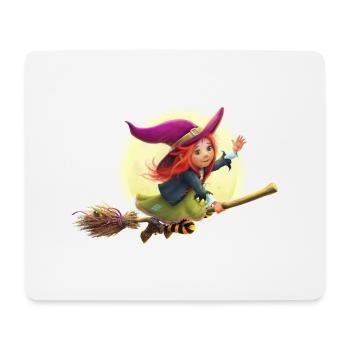 The little witch Elfriede - Mouse Pad (horizontal) - white - Front