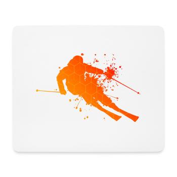 Skieur acrobatique Skieurs Skieurs - Tapis de souris (format paysage) - blanc - Devant