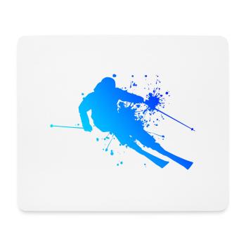 Skifahrer Freestyle Skifahrer Wintersport - Mousepad (Querformat) - Weiß - Vorne