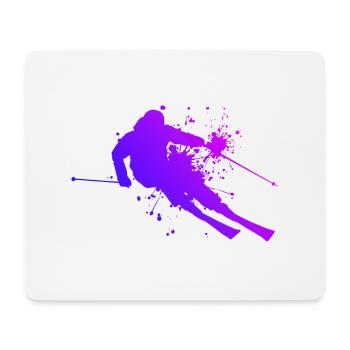 Skiing Skiing Ski Women Skiers Stunt Ski - Mouse Pad (horizontal) - white - Front