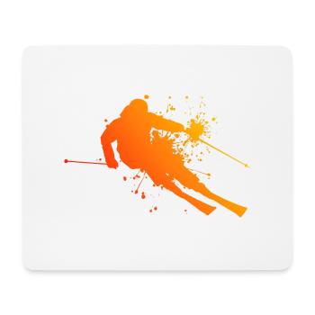 Wintersport Skifahren Stunt Ski Freestyle Skifahre - Mousepad (Querformat) - Weiß - Vorne