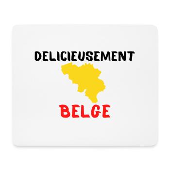 délicieusement belge Belgique humour cadeau - Tapis de souris (format paysage) - blanc - Devant