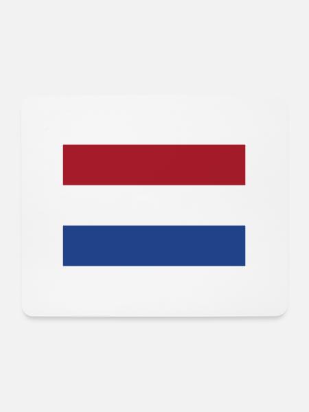 Flagge Niederlande (Holland) / Holland Flagge - Mousepad (Querformat) - Weiß