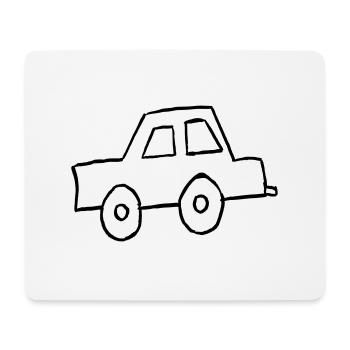 Car - Mouse Pad (horizontal) - white - Front