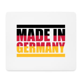 Fabriqué en Allemagne - Tapis de souris (format paysage) - blanc - Devant