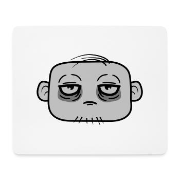 Cernes sous le visage des yeux - Tapis de souris (format paysage) - blanc - Devant