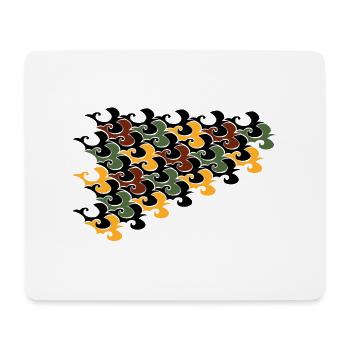 Birds flight 1 - Tapis de souris (format paysage) - blanc - Devant