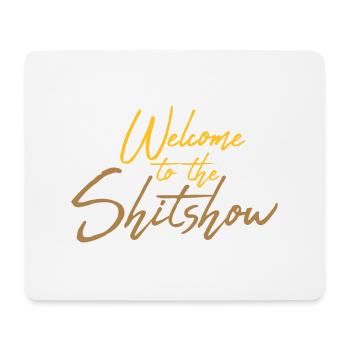 Logo Welcome Shitshow - Mousepad (Querformat) - Weiß - Vorne