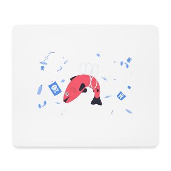Plastic Stop - Mouse Pad (horizontal) - white - Front