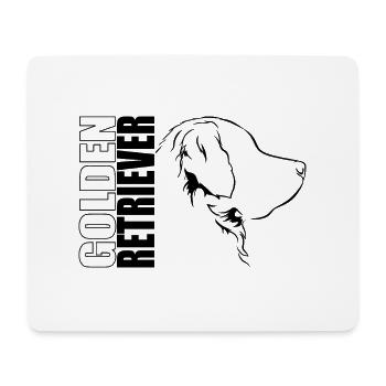 GOLDEN RETRIEVER Profile Dogs Dog Wilsigns - Mouse Pad (horizontal) - white - Front