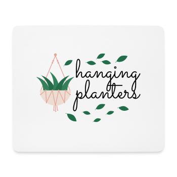 Hanging plants - Mouse Pad (horizontal) - white - Front