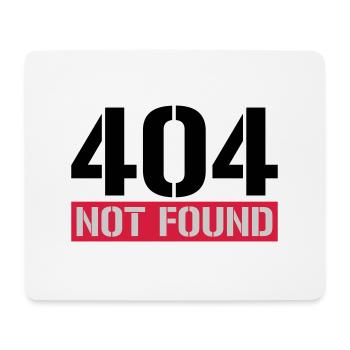 404 not found message - Mouse Pad (horizontal) - white - Front