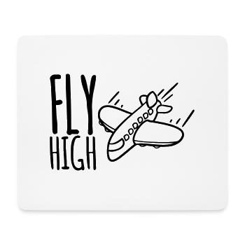 Fly High - Pilotes d’idées cadeaux de vol d’avion - Tapis de souris (format paysage) - blanc - Devant