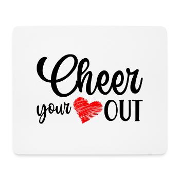 Cheer Your Heart Out Cheerleading Cheerdance Gymna - Mousepad (Querformat) - Weiß - Vorne