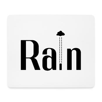Regen Regen originelles Design - Mousepad (Querformat) - Weiß - Vorne