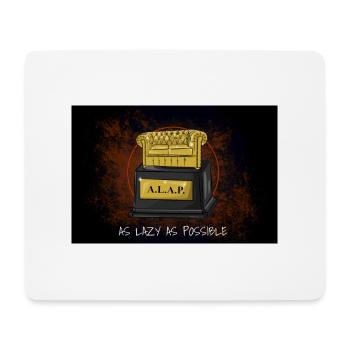 Dessiner A.L.A.P. aussi paresseux que possible - Tapis de souris (format paysage) - blanc - Devant