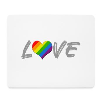 LGBT Love - Mouse Pad (horizontal) - white - Front