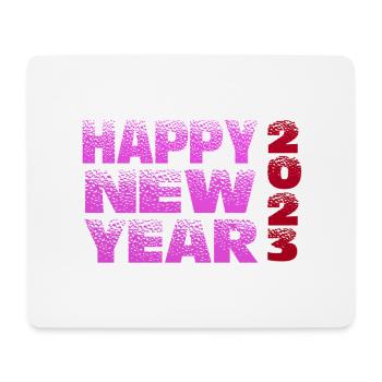 Bonne année 2023 - Tapis de souris (format paysage) - blanc - Devant