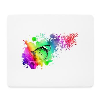 Colorful Butterfly - Mouse Pad (horizontal) - white - Front