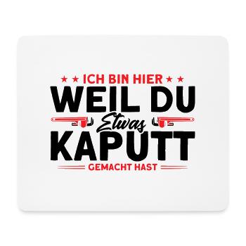 Sanitär Klempner Anlagenmechaniker Geschenk - Mousepad (Querformat) - Weiß - Vorne