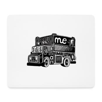 He called me a b*tch - I called him an ambulance - Mousepad (Querformat) - Weiß - Vorne