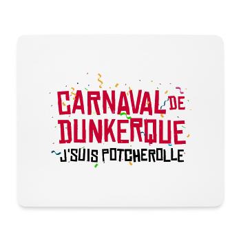 Carnaval humour alcool Potcherolle - Tapis de souris (format paysage) - blanc - Devant