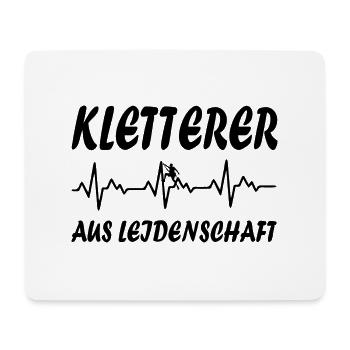 climbing - Mousepad (Querformat) - Weiß - Vorne
