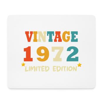 Born in 1972 Vintage Birthday Retro - Mouse Pad (horizontal) - white - Front