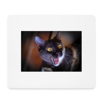 Meine lustige Katze - Mousepad (Querformat) - Weiß - Vorne