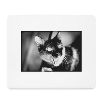 Meine lustige Katze - Mousepad (Querformat) - Weiß - Vorne