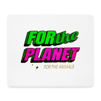 cadeau d’anniversaire pro vegan go vegan déclaration - Tapis de souris (format paysage) - blanc - Devant