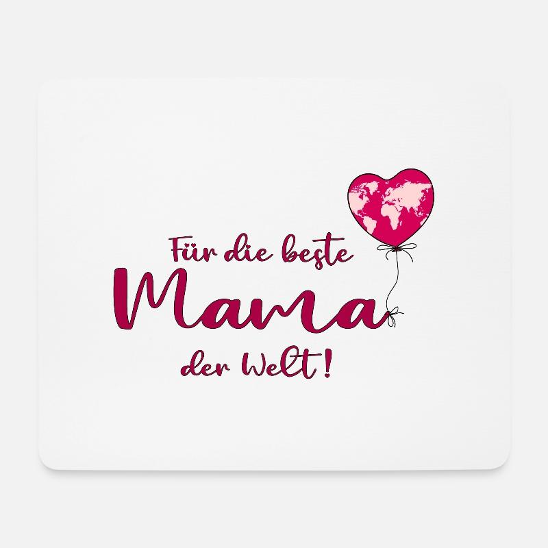 Für die beste Mama der Welt - Mousepad (Querformat) - Weiß